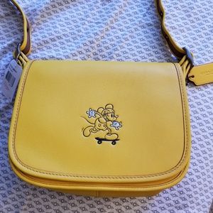 Coach x mickey Patricia saddle bag